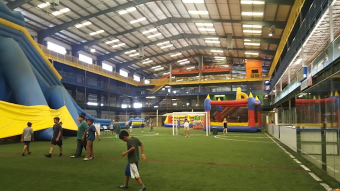 Bounce Houses on the lower soccer field